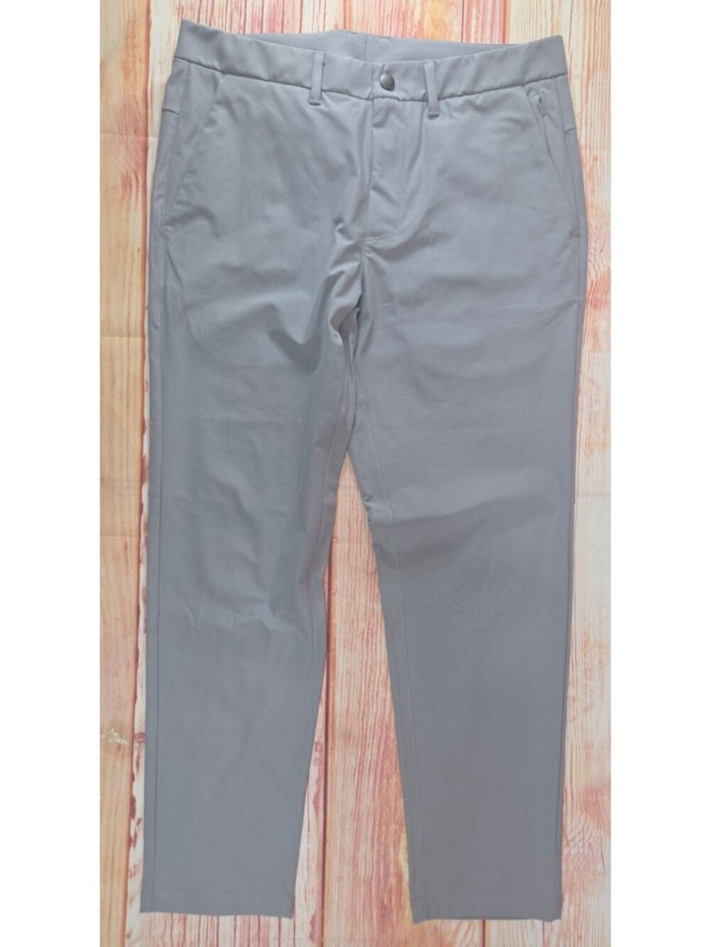 CRZ Yoga Mens Gray Slim Fit Stretch Pants 33x28 Lightweight - Picture 2 of 6